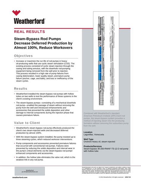 PDF Steam By Pass Pump Weatherford Folleto DOKUMEN TIPS