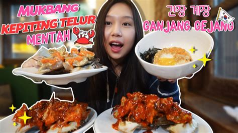 Mukbang Kepiting Telur Mentah Terkenal Di Korea Ganjang Gejang Youtube