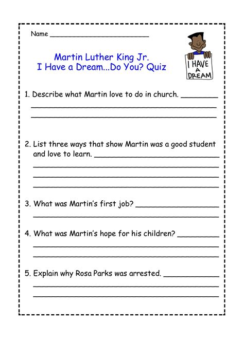 Martin Luther King Jr Reading Comprehension Passage Made By Teachers