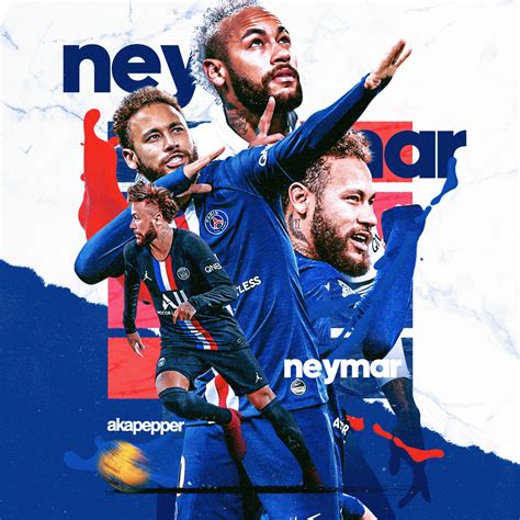 Neymar - PSG Match Day Poster on Behance