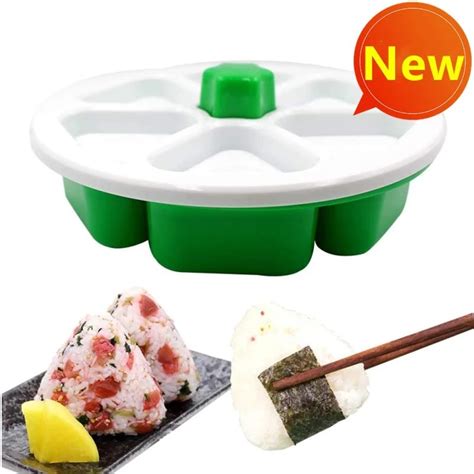 Newest Diy Sushi Mold Onigiri Rice Ball Food Press Triangular Sushi