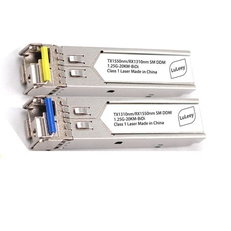 1.25G Gigabit SMF SFP LC module 20km DDM - LuLeey