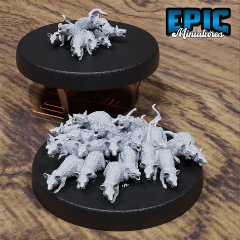 Rat Swarm By Epic Miniatures City Sewers Set 98ttrpgdnd Pathfinder