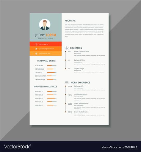 Cv Template Design Retorika