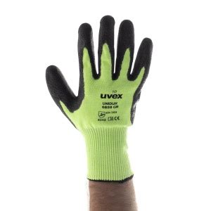 Uvex Unidur Gr Green Pu Coated Cut Resistant Gloves Safetygloves