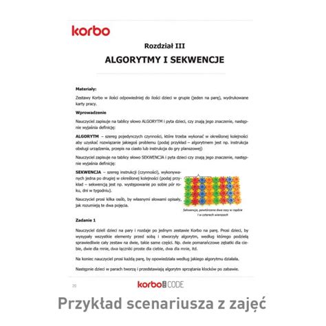 Klocki Korbo Edu Code Zestaw Abc Wyposa Enia