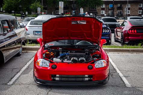 Turbocharged Honda Del Sol With The Hood Open BenLevy