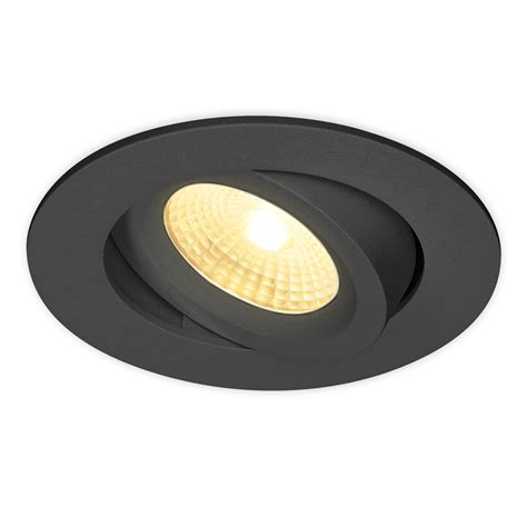 Dimmable Ip Led Downlight Salerno Black Hoftronic