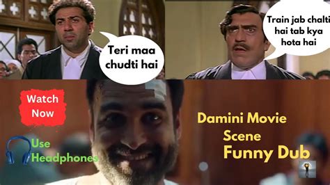 Damini Movie Scene Funny Dubbing Video 🤣 Sunny Deol Comedy Video