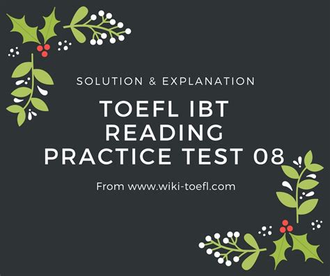 TOEFL IBT Reading Practice Test 08 Solution Explanation TV Acres