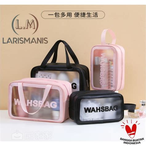 Jual Washbag Tas Kosmetik Waterproof Anti Air Travel Bag Tas