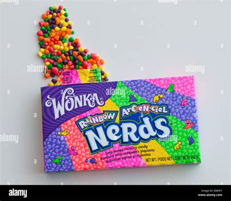 A box of Rainbow Nerds candy, currently sold by Nestlé under their ...