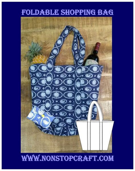 Foldable Shopping Bag Sewing Pattern Sema Data Co Op