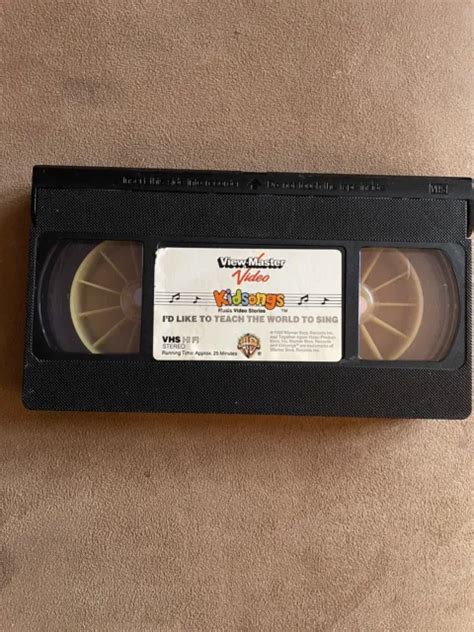 VHS KIDSONGS I'D Like To Teach The World To Sing View-Master (VHS, 1986) NEW EUR 44,03 - PicClick FR