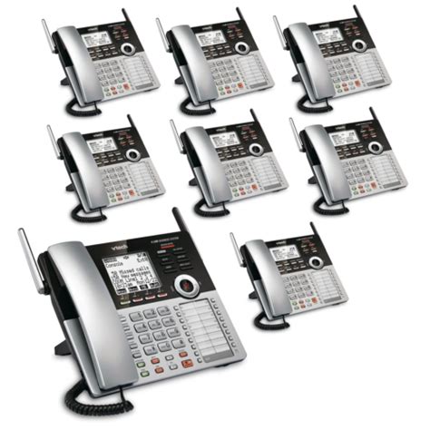 New Vtech 4 Line Small Business Phone System With 1 Cm18445 And 7 Cm18245 Ebay