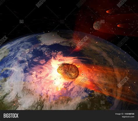 Asteroid Impacting Image & Photo (Free Trial) | Bigstock