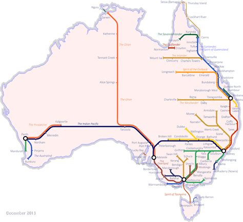 Australian Railways Map