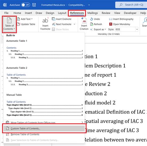 How To Align Numbers In Table Of Contents In Word Printable Templates