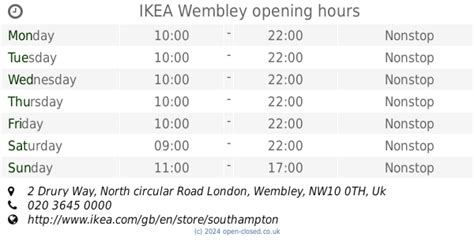 IKEA Wembley opening times (2019 update)