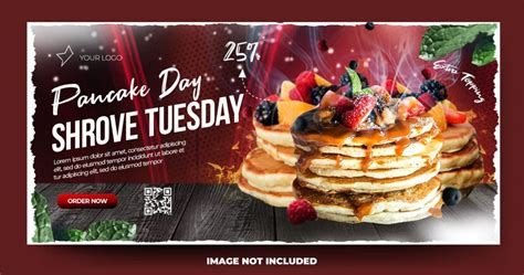 Premium Psd Horizontal Pancake Day Shrove Tuesday Social Media Poster