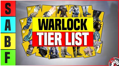 Ranking Every Warlock EXOTIC In PvE Exotic Tier List Destiny 2