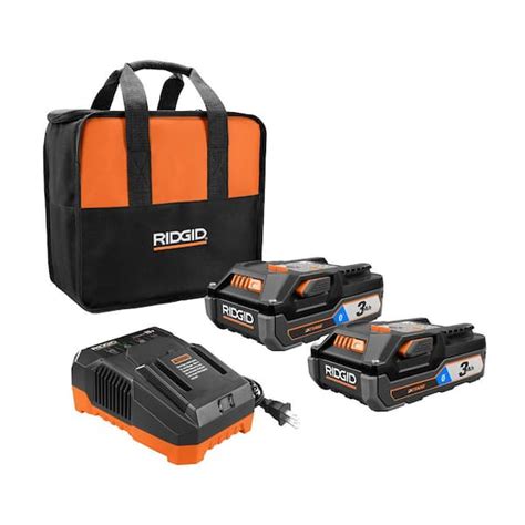 Ridgid 18v Octane Bluetooth 30 Ah Batteries 2 Pack And Charger Kit