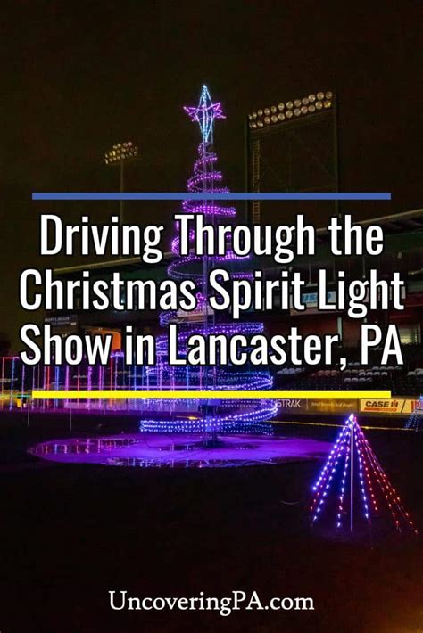 The Christmas Spirit Light Show In Lancaster Pa Driving Through A