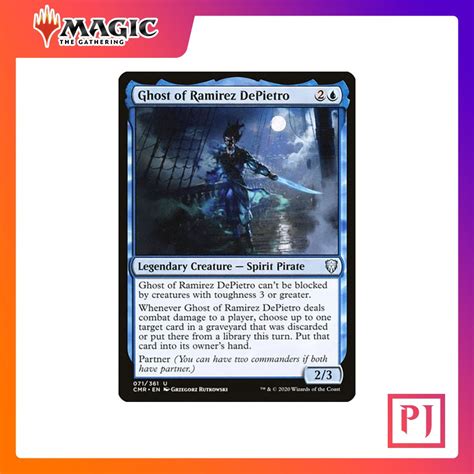 Mtg Ghost Of Ramirez Depietro Cmr Blue Uncom Normal Eng