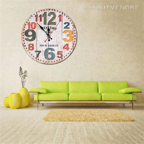 Horloge Murale En Bois Antique Silencieuse De Style Vintage En France