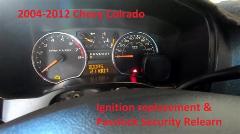 2004 2012 Chevy Colorado Passlock Security Relearn Youtube