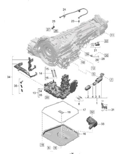 Repair set conductor foil valve body. Porsche 95B.2 Macan PDK ...