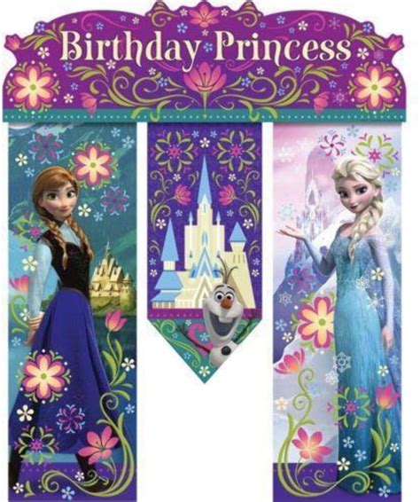 Disney Frozen Cartel De Cumplea Os Suministros Para Fiestas De