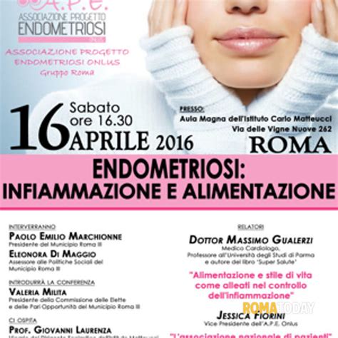 Conferenza Ape Onlus Endometriosi Infiammazione E Alimentazione