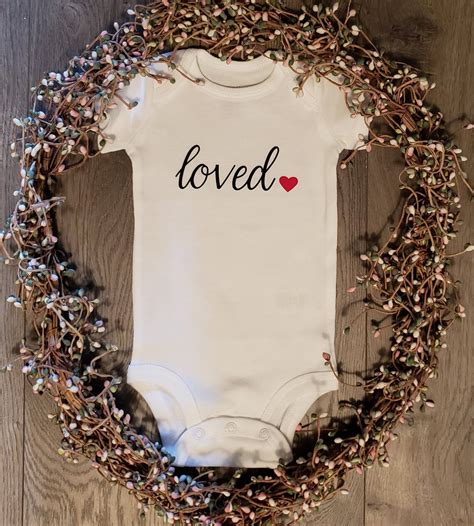 Loved Baby Outfit, Valentines Day, Unisex Outfit, Baby Shower, Birth ...