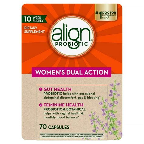 Align Women S Dual Action Probiotic 70 Count