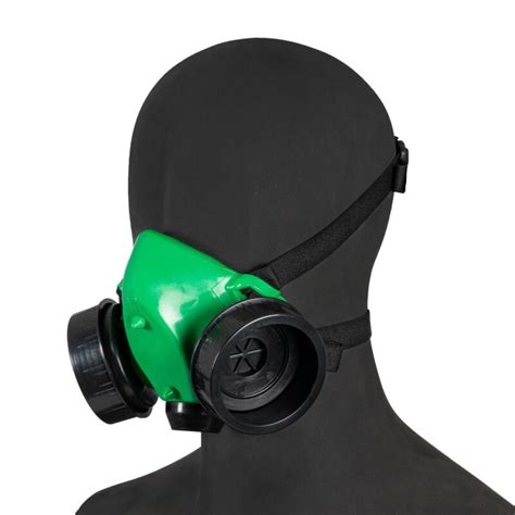 hazmat double  mask respirator green box  lid protekta