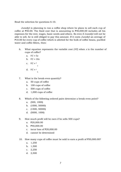 BUS MATH 11 Q1 Module 8 Final W3 Pdf