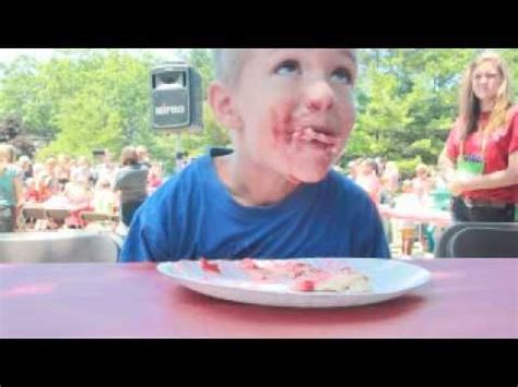 Kids Cherry Pie Eating Contest - YouTube | Pie eating contest, Cherry ...