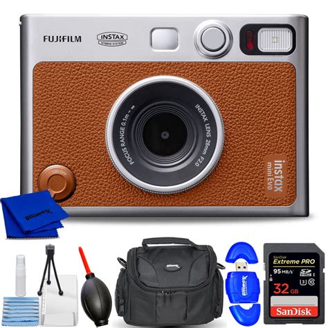 FUJIFILM INSTAX MINI EVO Hybrid Instant Camera Brown 16812534 7PC