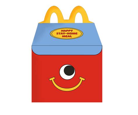 Happy Stay-Home Meal! McDonald's Happy Meal Box Design :: Behance