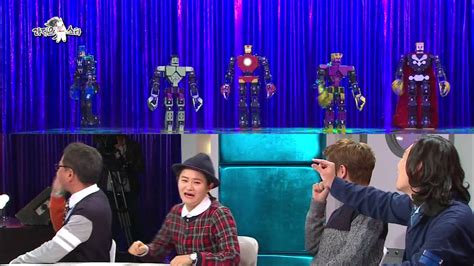 HOT 라디오스타 크레용팝 빠빠빠 춤 추는 어벤져스 로봇과 함께 등장한 한재권 누구 20131120 YouTube