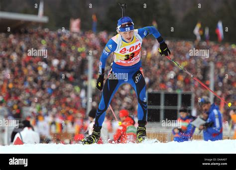 Finalnd Ist Kaisa Makarainen Bei Der Frauen Km Sprint Im Biathlon