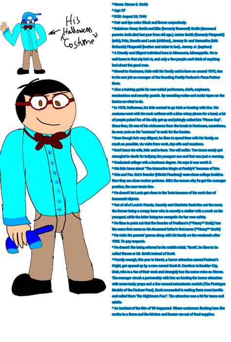 Fnaf Slice Of Life Au Steven S Smith Character Bios R