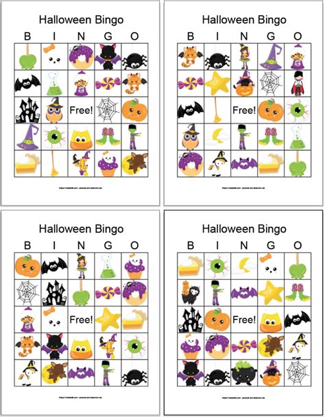 Halloween Bingo Cards Free Pdf Printables Noorpharma Af