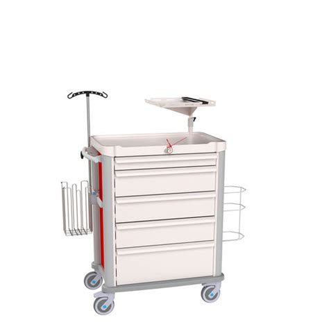 Hospital Trolley 100601op3 Villard MÉdical Emergency Plastic