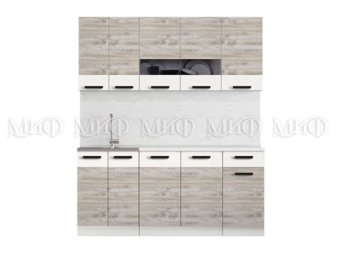 Кухня "Рио" ЛДСП Крафт светлый - МиФ / МиФ