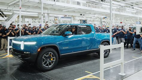 First Production Rivian R1T Silently Rolls Off Assembly Line Customer