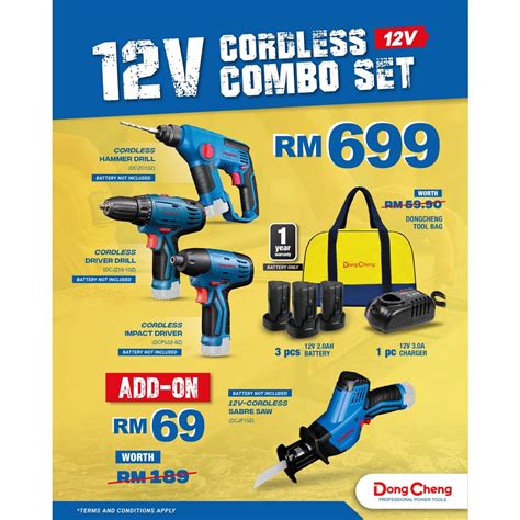 Dong Cheng Cordless Combo Kit Driver Drill Dck T Dcpl Dcjz