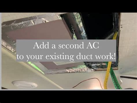 Adding Second Rv Ac To Existing Duct Work Youtube