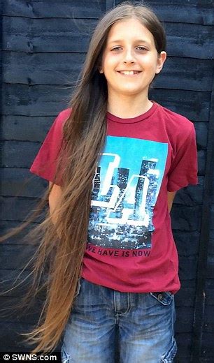 Boy With Longest Hair In The World Guinness World Record 13 Year Old Boy With World S Largest